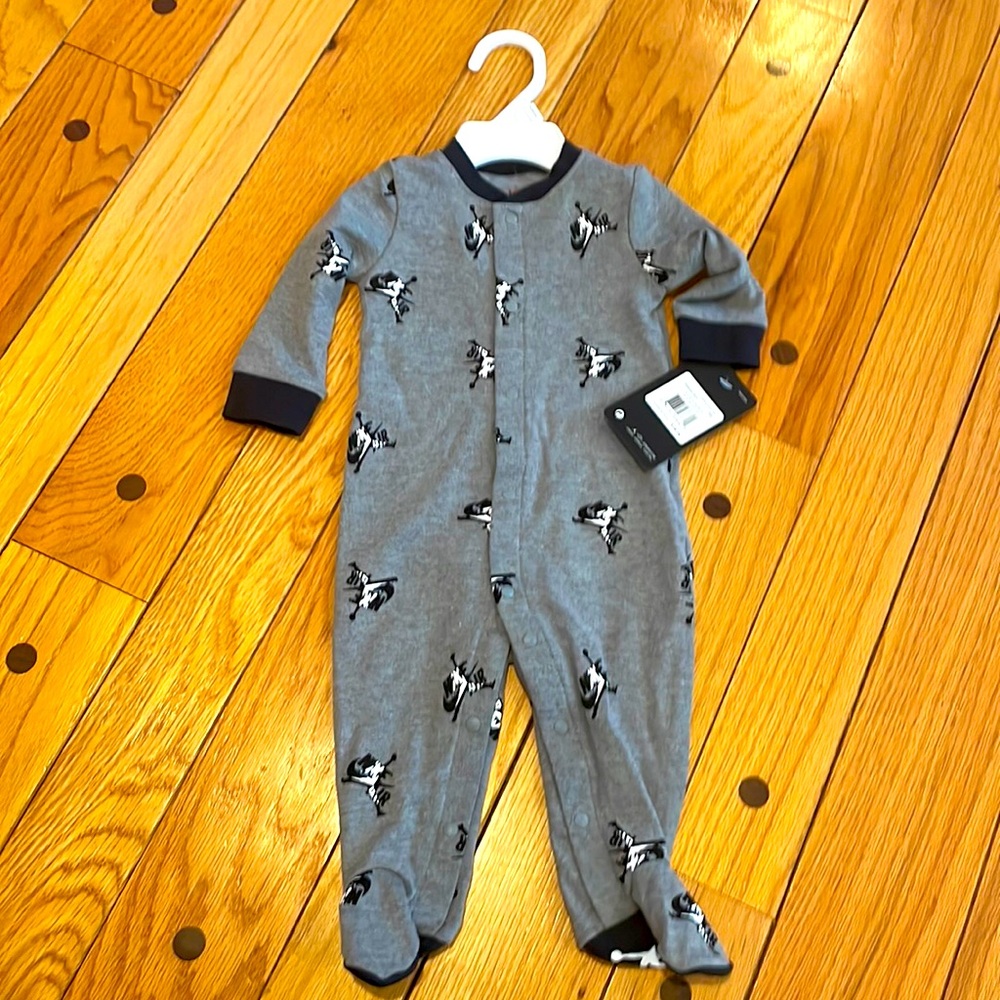 Jordan baby onesie with footsies